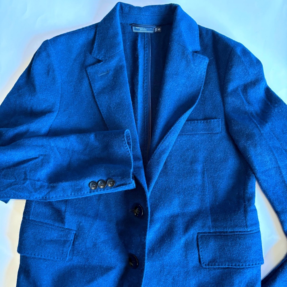 Vineyard Vines Cashmere Women's XS Navy‎ Blue Blazer 2 Button